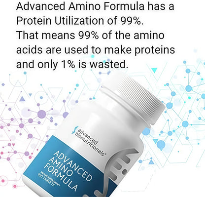 Advanced Amino Formula | Essential Amino Acid Tablets | Vegan, 150 Count